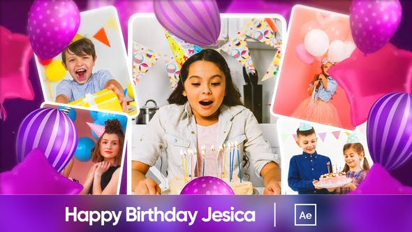 Videohive - Happy Birthday Jesica - 34303271