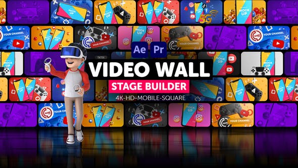Videohive - Video Wall Stage Builder - 34153157