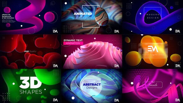 Videohive - 3D Animated Backgrounds - 34391664