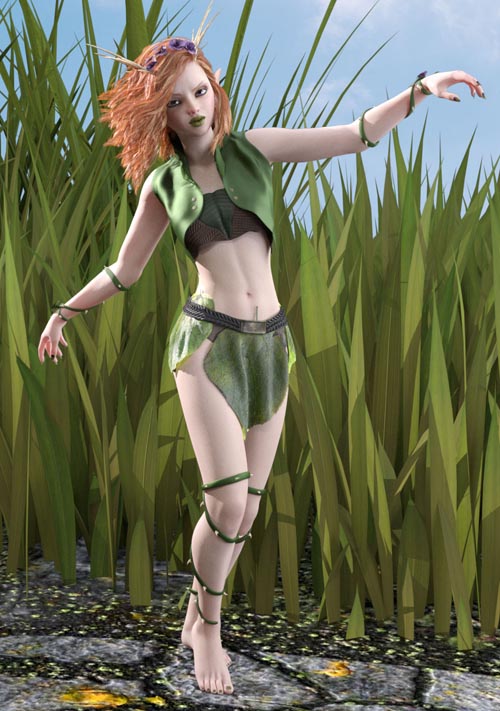 dForce Thorn Dryad Outfit for Genesis 8 Females