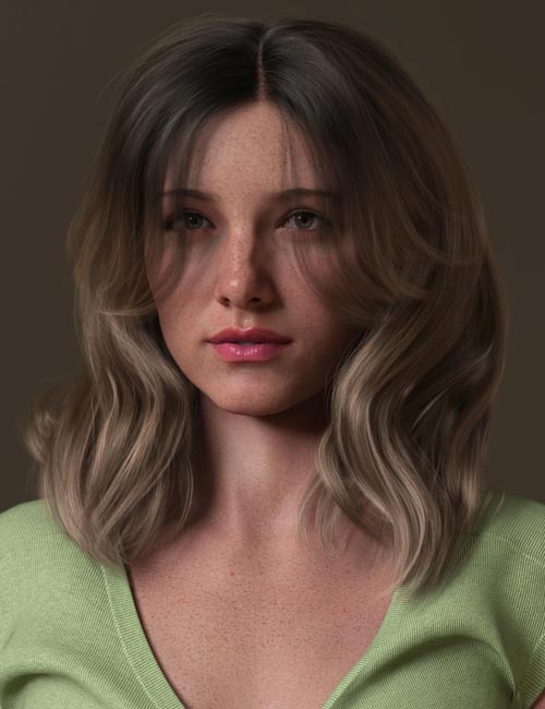Layered Spring Style Hair for Genesis 8 and 8.1 Females