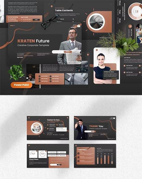Kraten - Creative Corporate Powerpoint, Keynote and Google Slides Template