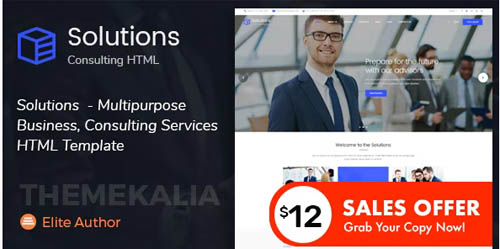 Solutions - Multipurpose Business Consulting Services HTML Template 19735892