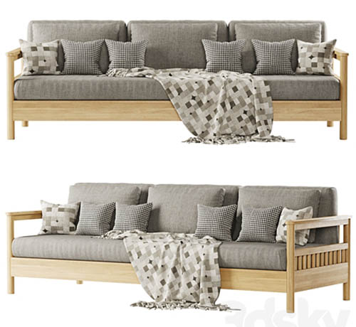 Tribeca outdoor three-seater sofa