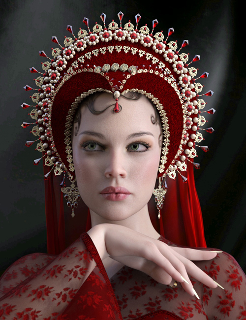 DForce Dark Wave Fantasy French Hood For Genesis 8 1 Female Heroturko 