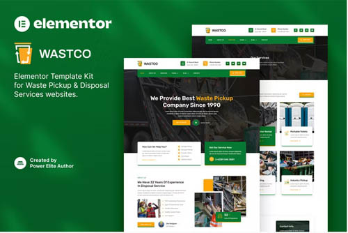 ThemeForest - Wastco - Waste Pickup & Disposal Services Template Kit 38047602