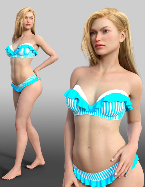 Dforce N3D Ruffle Bikini for G8F