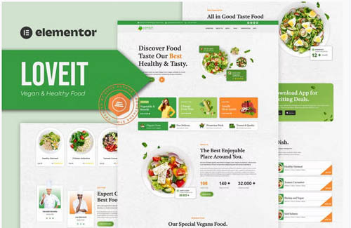 ThemeForest - Loveit - Vegan & Healthy Food Restaurant Elementor Template Kit 36768824
