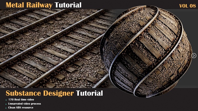 Artstation - Metal Railway Tutorial - VOL 08