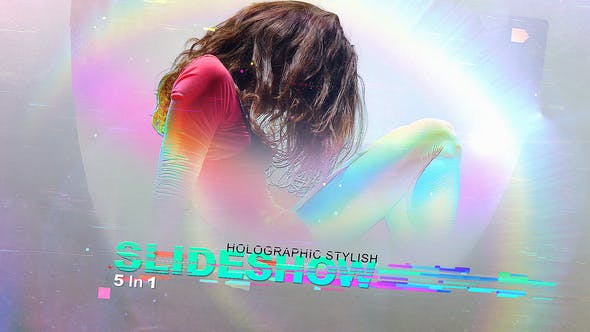 Videohive - Holographic Stylish Slideshow - 37122854