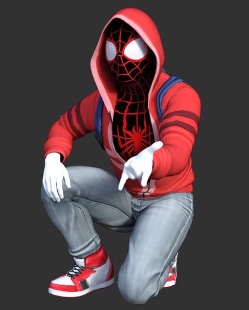 Miles Morales Spiderman Hoodie Outfit for G 8 Male