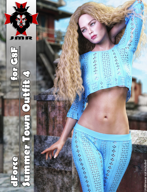 JMR dForce Summer Town Outfit 4 for G8F