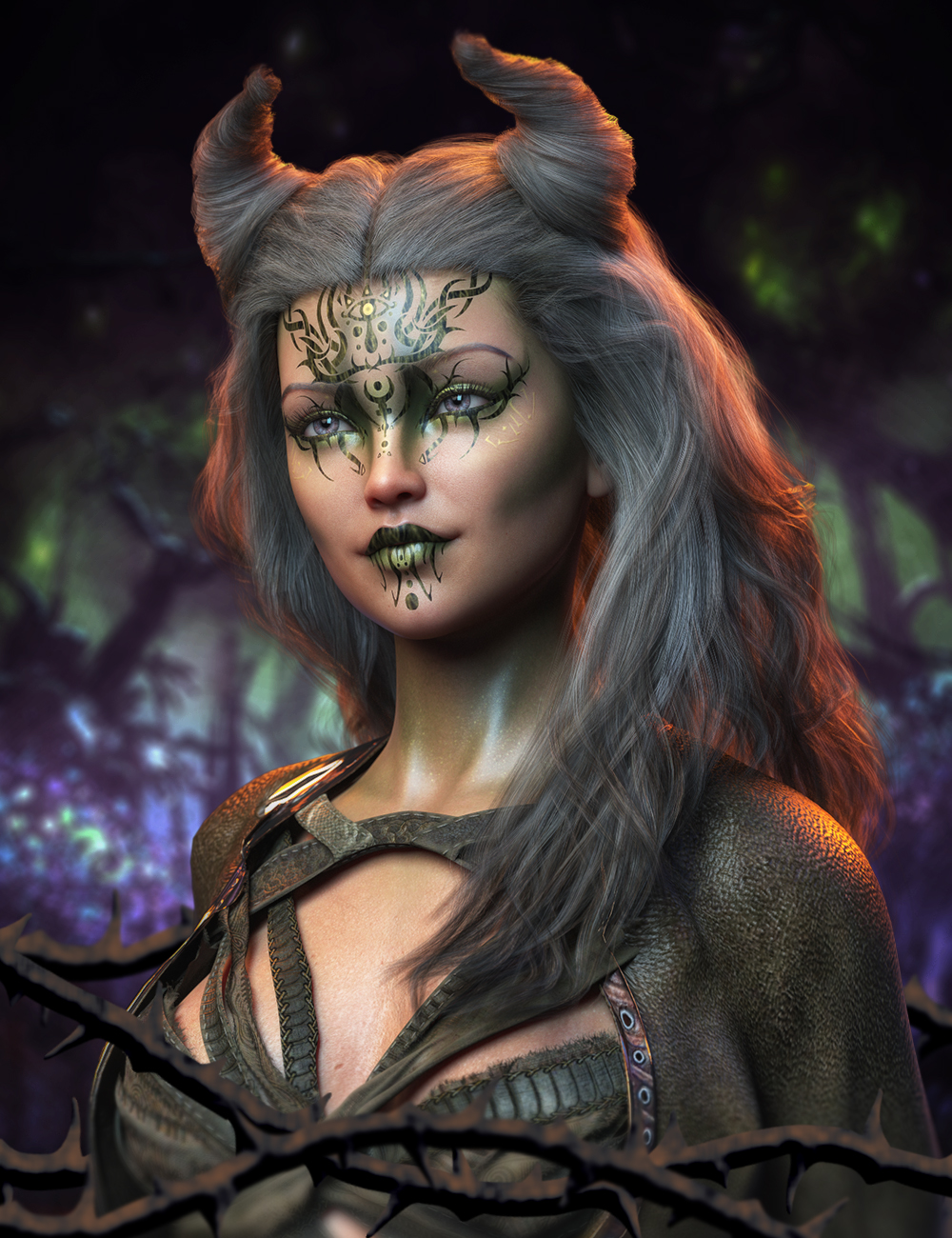 FPE Woodland Witch Geoshell Makeup for Genesis 8.1 Female