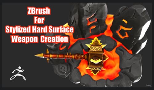 Udemy - ZBrush for stylized hard surface weapon creation