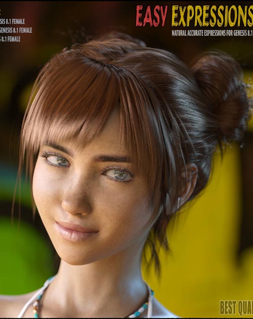 Easy Expressions 2 for Genesis 8.1 Female