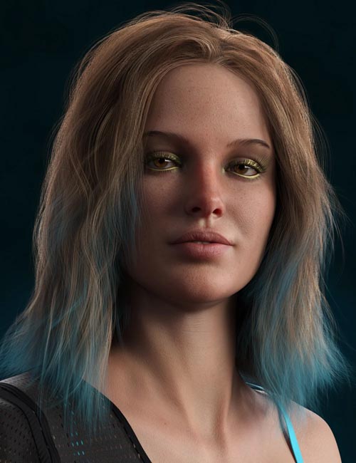 dForce Fringe Theory Hair for Genesis 8, 8.1, and 3 Females