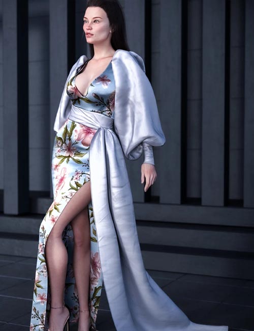 Evening Dress dForce Outfit for Genesis 8 and 8.1 Females