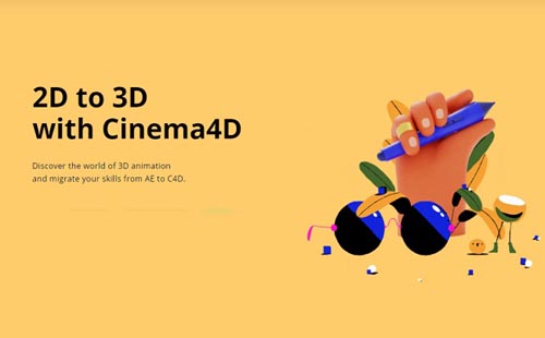 Motion Design School - 2D to 3D with Cinema4D