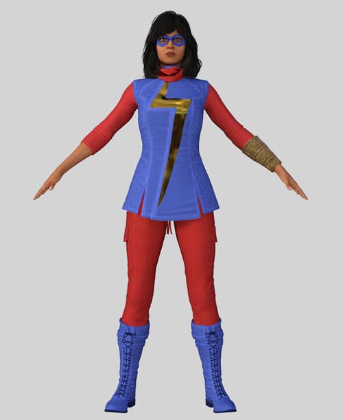 Ms. Marvel Suit for Genesis 8 Female