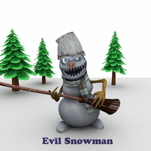 Evil Snowman (for Poser)