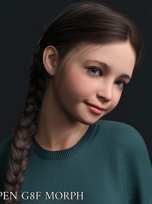 Aspen Character Morph For Genesis 8 Females