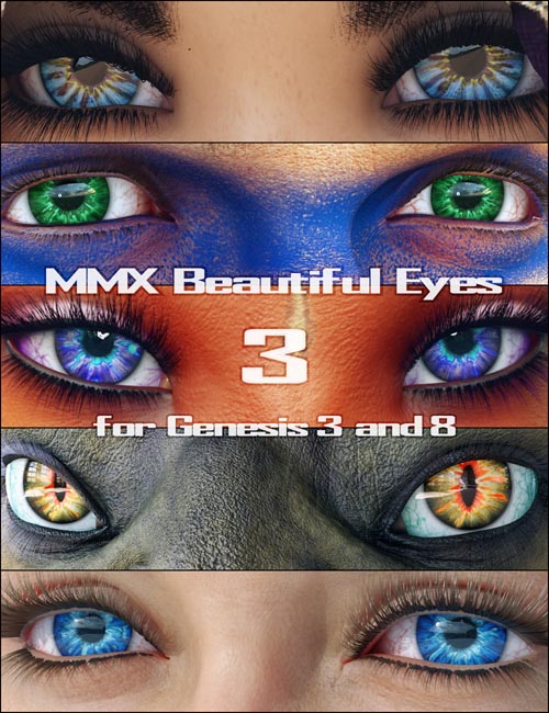 MMX Beautiful Eyes 3 for Genesis 3, 8 and 8.1