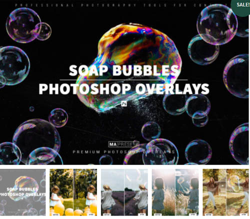 130 Soap Bubbles Overlays