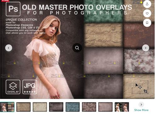 Fine art textures photoshop overlays