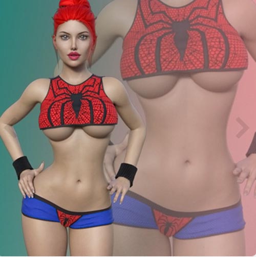 Mary Jane's Outfit G8F/G8.1F Plus Red Hair
