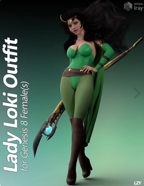 Lady Loki For Genesis 8 Female