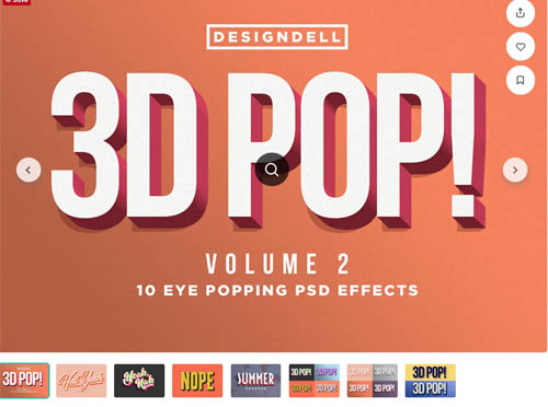 3D POP! Photoshop Effects Vol. 2