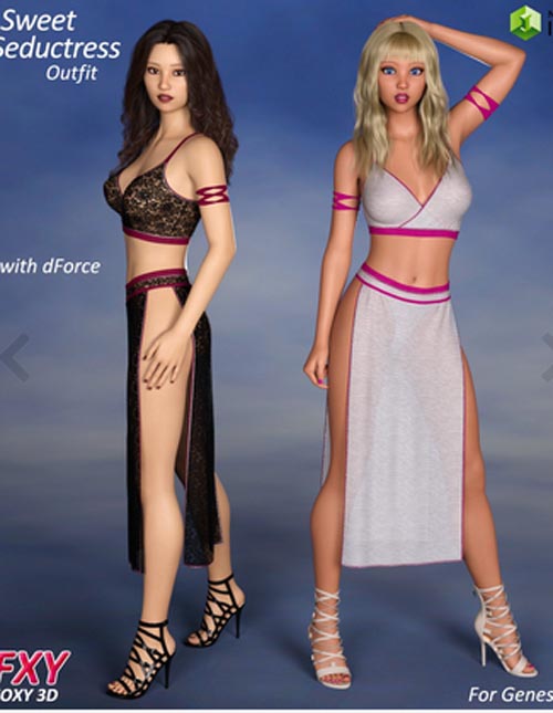 FXY Sweet Seductress Outfit with dForce For G8F