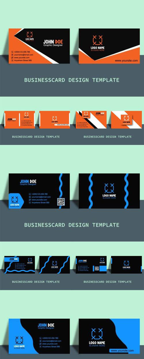 16 Business Cards Vector Designs Templates
