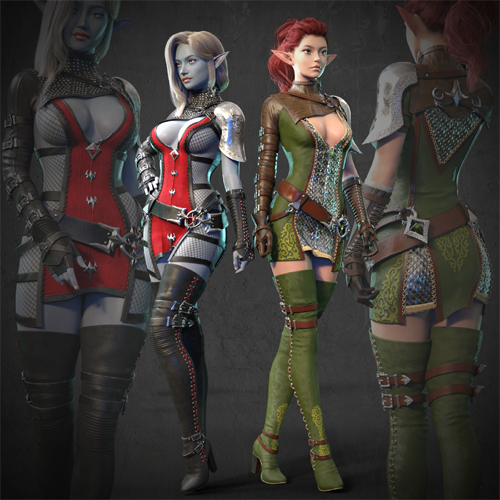 Material Expansion for Elven Assasin Set for G8F and G8.1F