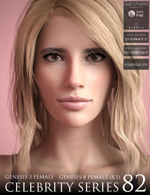 Celebrity Series 82 for Genesis 3 and Genesis 8 Female (8.1)