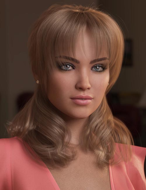 Tied Back Hair for Genesis 8 Female