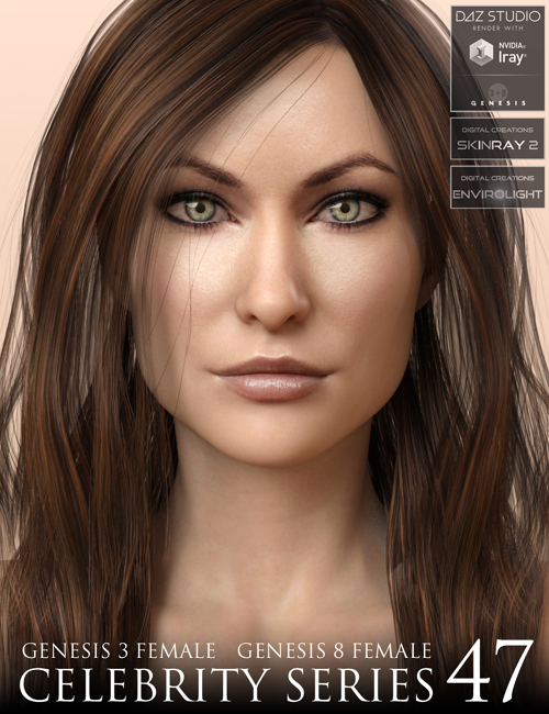 Celebrity Series 47 for Genesis 3 and Genesis 8 Female