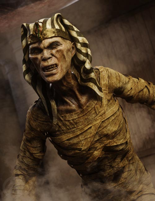 Amun-Raw Mummy for Genesis 8.1 Male