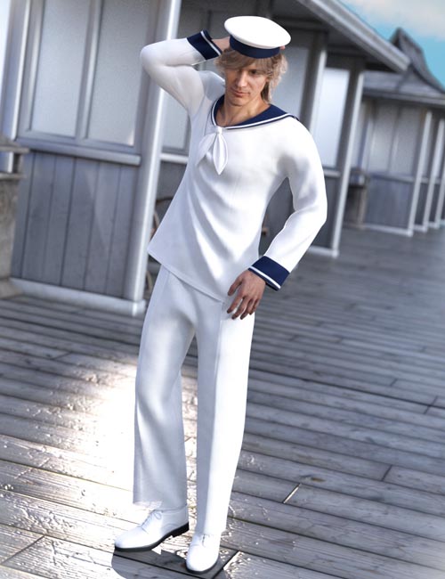 dForce Sailorman Outfit for Genesis 8 Males
