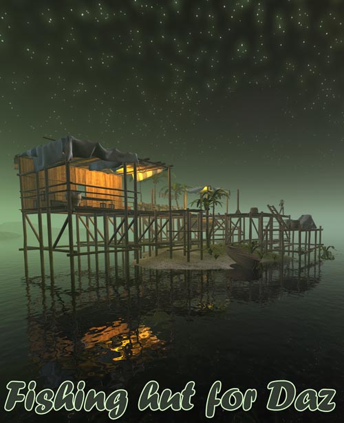 Fishing hut for Daz Studio