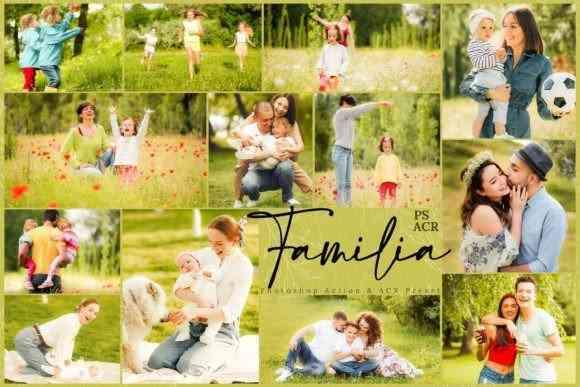 10 Familia Photoshop Actions And ACR Presets, Best Spring