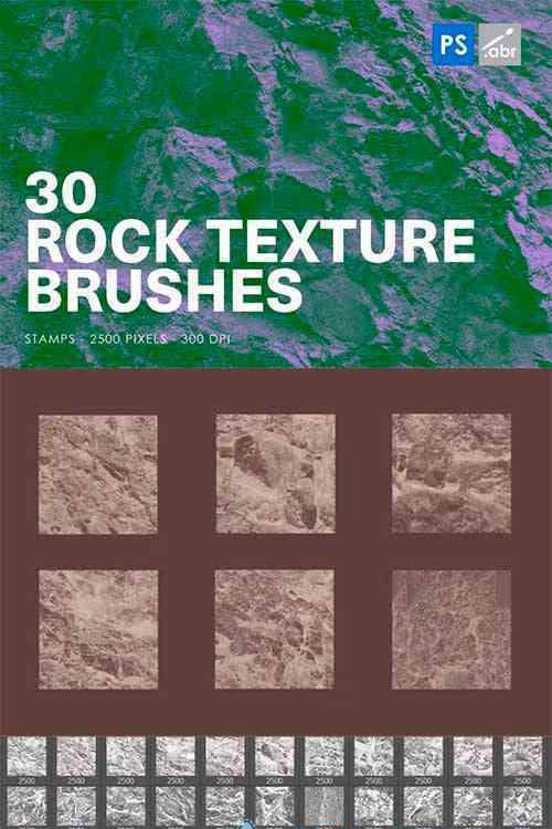 30 Rock Texture Photoshop Brushes