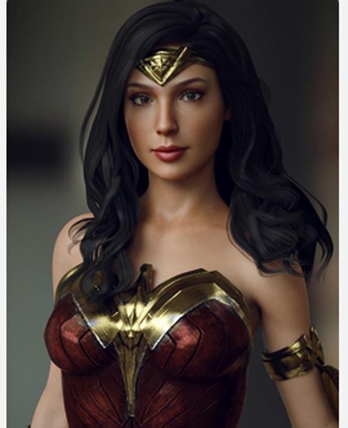 GG Wonder Woman Outfit for G8F