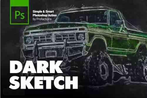 Dark Sketch Photoshop Action