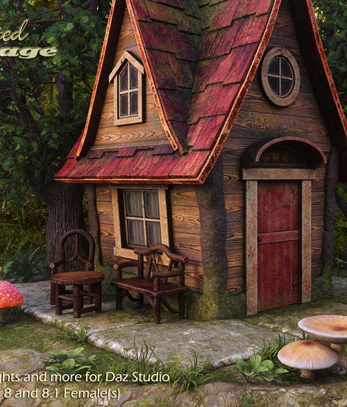 Enchanted Cottage for DazStudio
