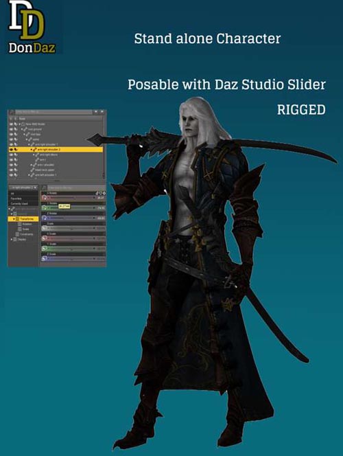 Alucard (Castlevania) DAZ Stand Alone Character – Patreon Only Release