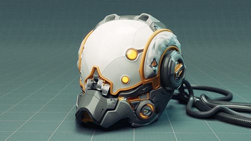 Blendermarket - Modeling a Scifi Helmet in Blender 2.8 by Rachel