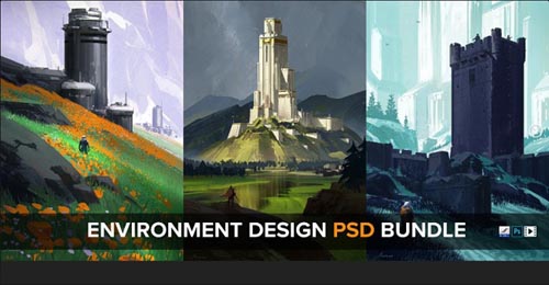 Artstation - Environment Design - PSD Bundle