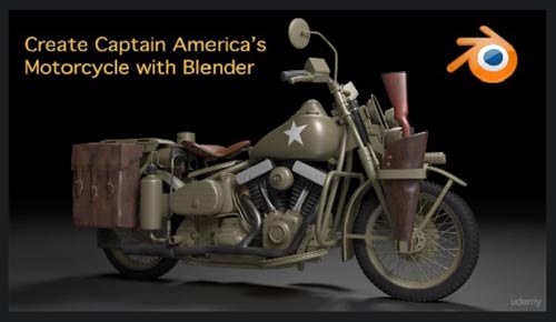 Udemy - Create Captain America's Motorcycle with Blender