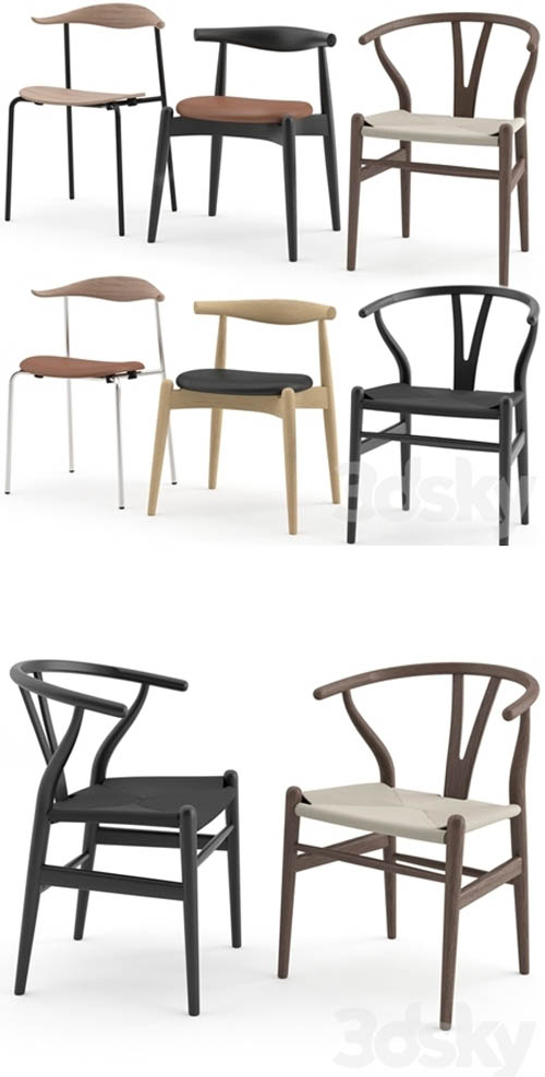 Chairs Collection by Carl Hansen & Søn